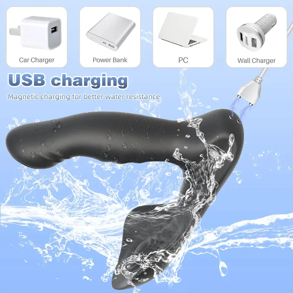 Dual End Prostate Massager - App Remoter Control Swing Vibraing Male Anal Toys