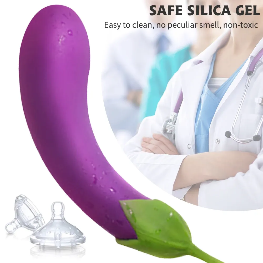 Eggplant G Spot Vibrator - Domlust Anal Dildo Vibrating Anal Plug