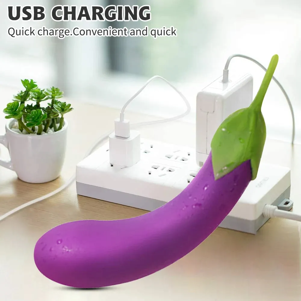 Eggplant G Spot Vibrator - Domlust Anal Dildo Vibrating Anal Plug