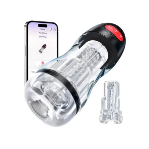 ELROY| Upgraded Suction and Vibration App Control Male Masturbator