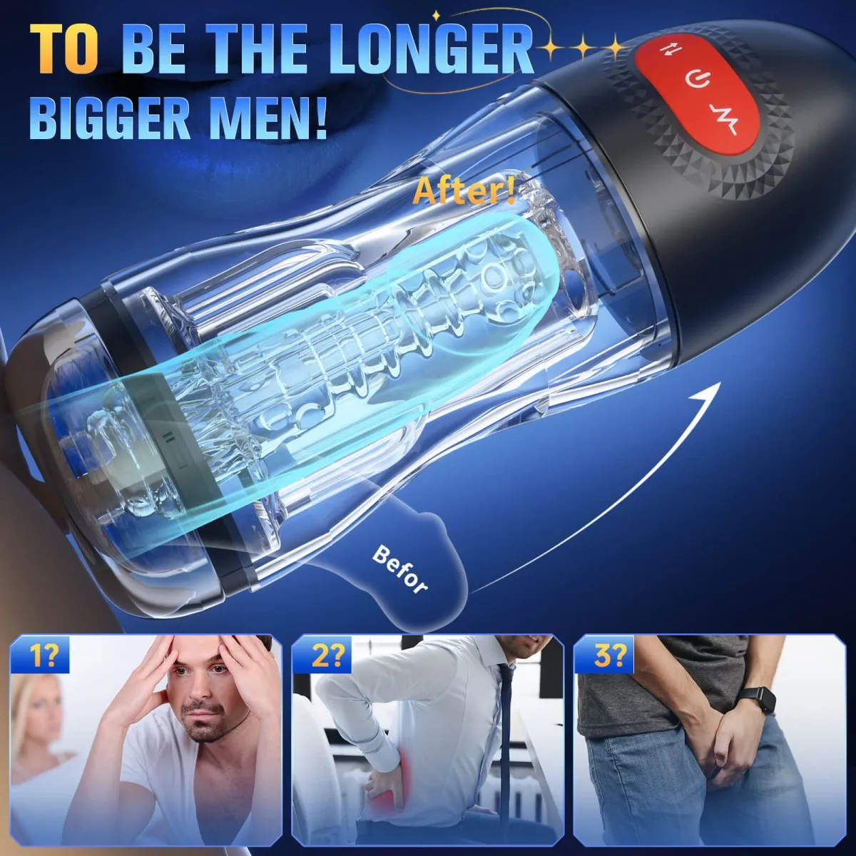 ELROY| Upgraded Suction and Vibration App Control Male Masturbator