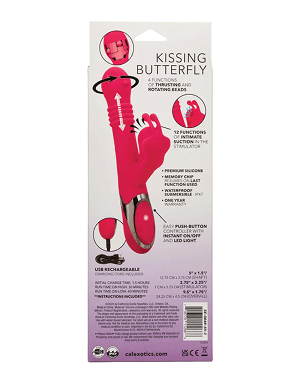 Enchanted Kissing Butterfly Rabbit Vibrator