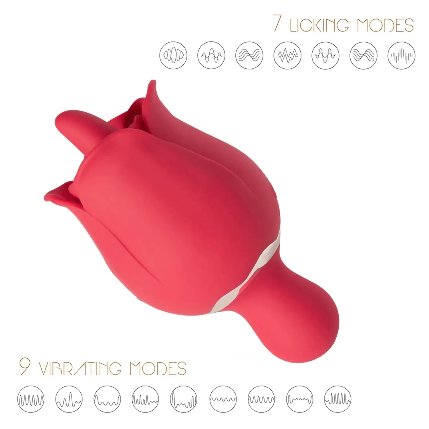 EvilRose - Tongue Licking Rose Vibrator