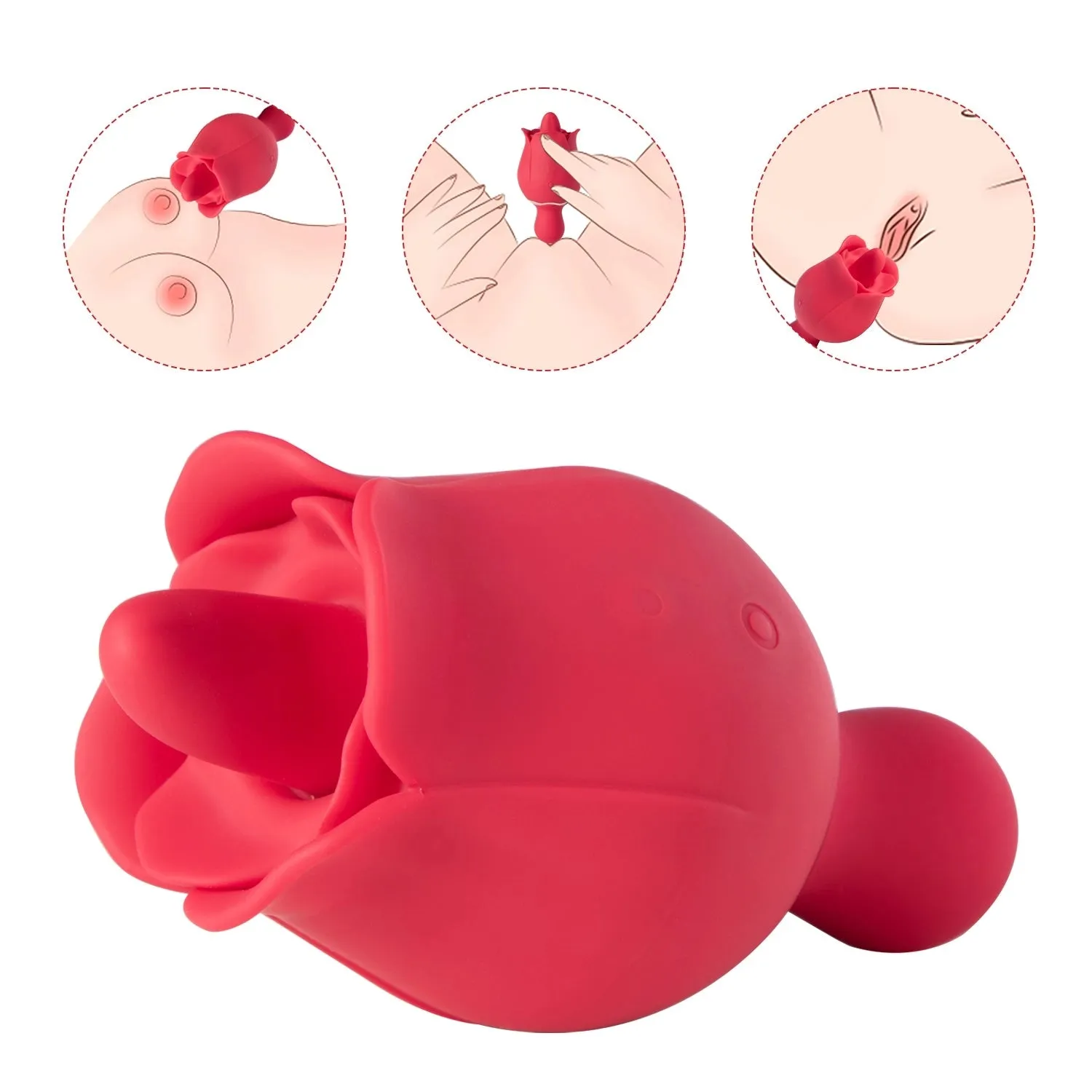 EvilRose - Tongue Licking Rose Vibrator