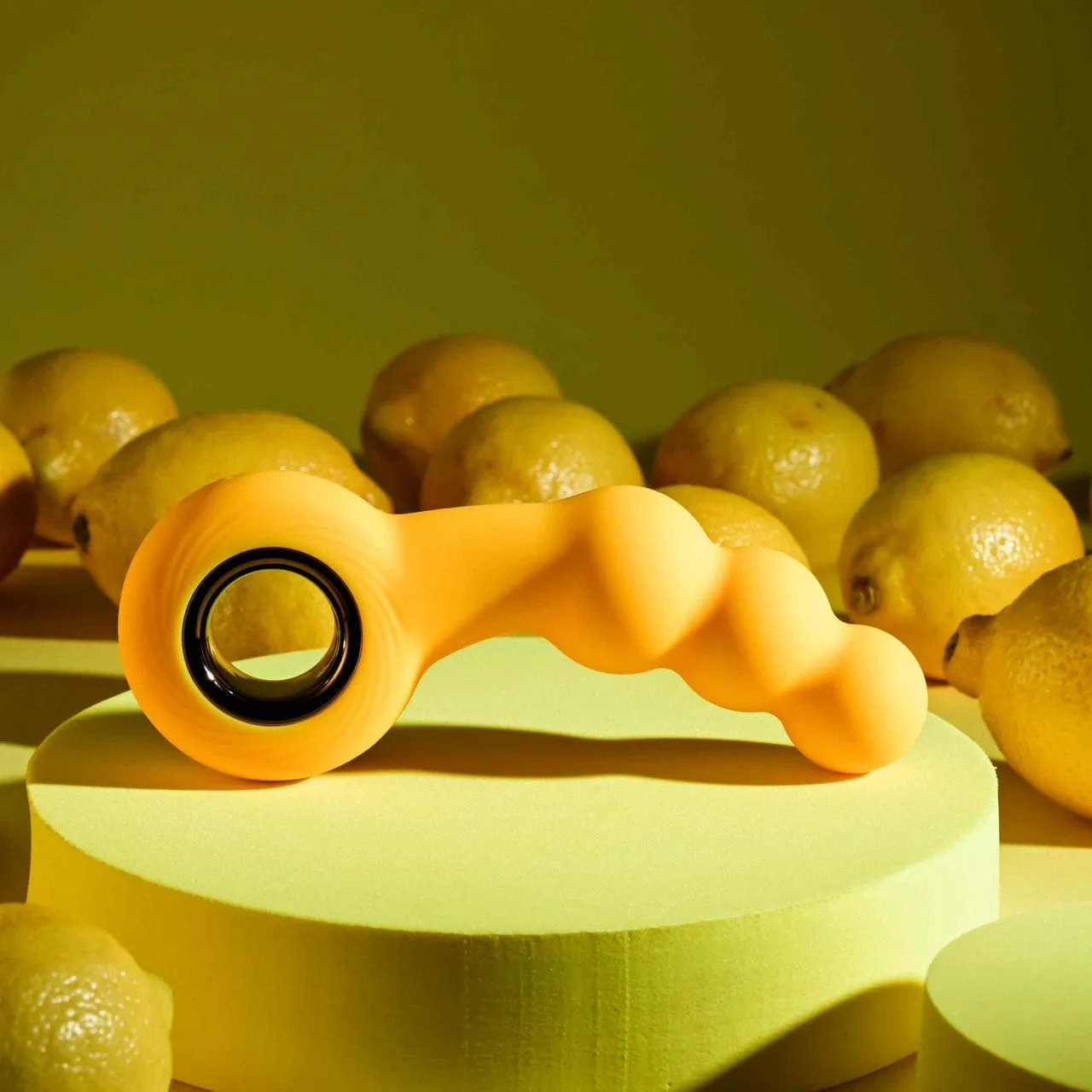 Evolved - Gender X Bumble Vibrating Anal Beads (Yellow)