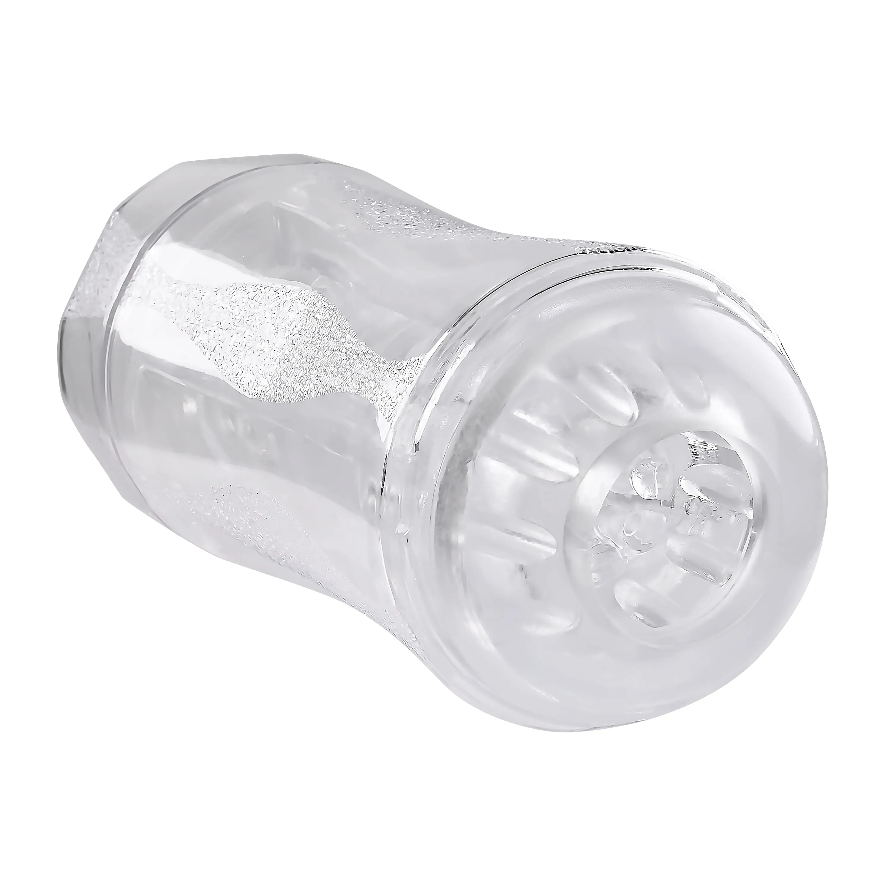 Evolved - Gender X Double Fantasy Stroker Masturbator with Vibrating Cock Ring (Clear)