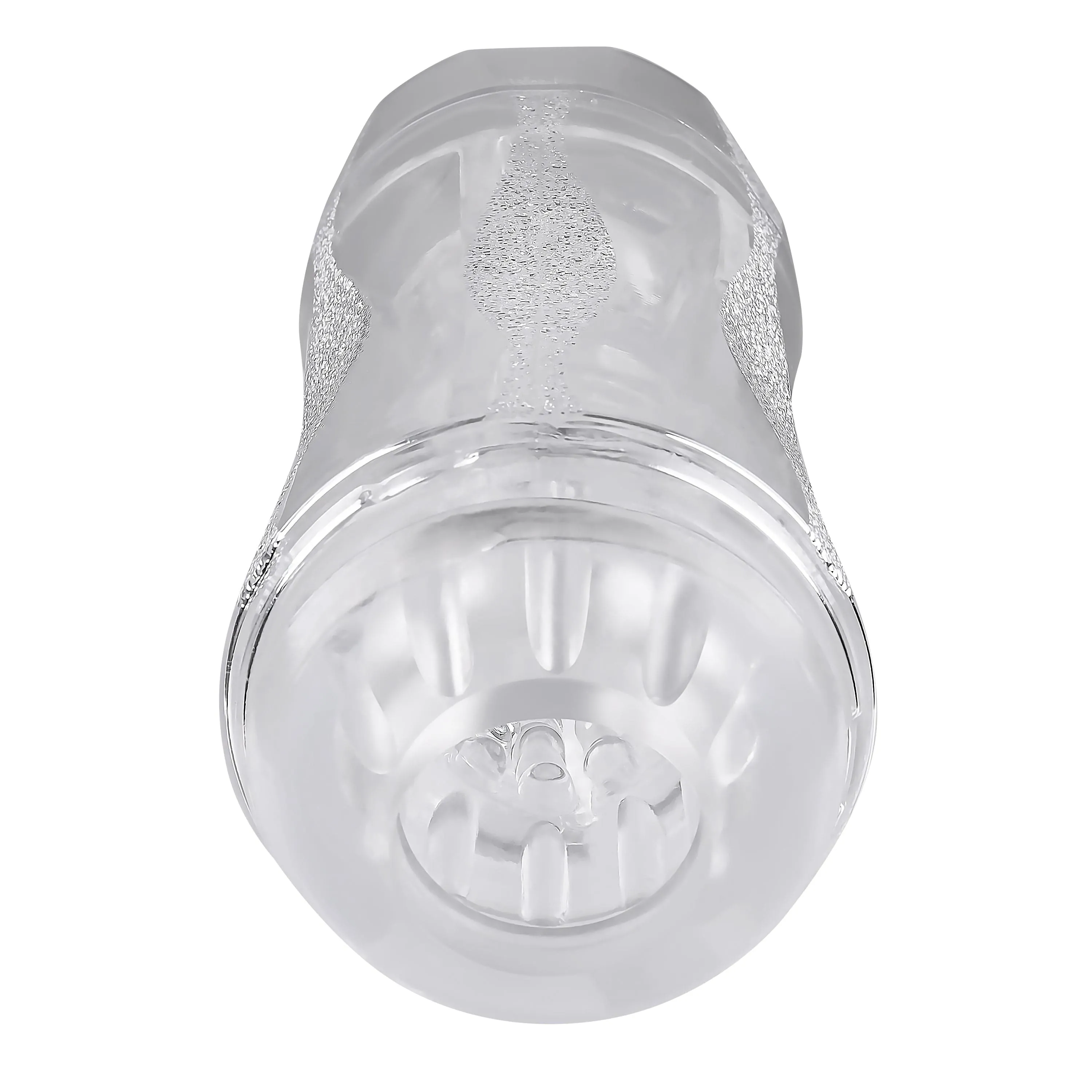 Evolved - Gender X Double Fantasy Stroker Masturbator with Vibrating Cock Ring (Clear)