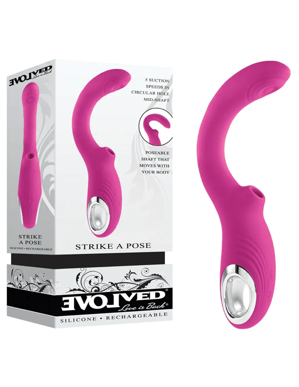 Evolved Strike A Pose G-Spot Suction Rabbit