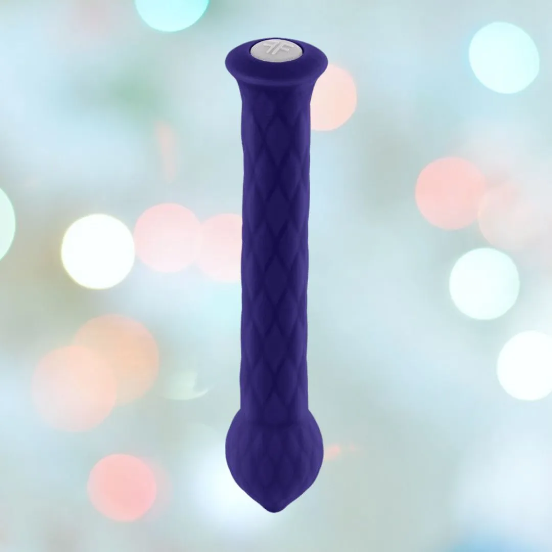 Femme Funn Diamond Wand Massager - Dark Purple