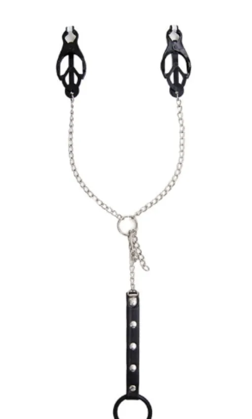Fetish Dual-Stim | Three-Leaf Nipple Clamps & Cock Ring
