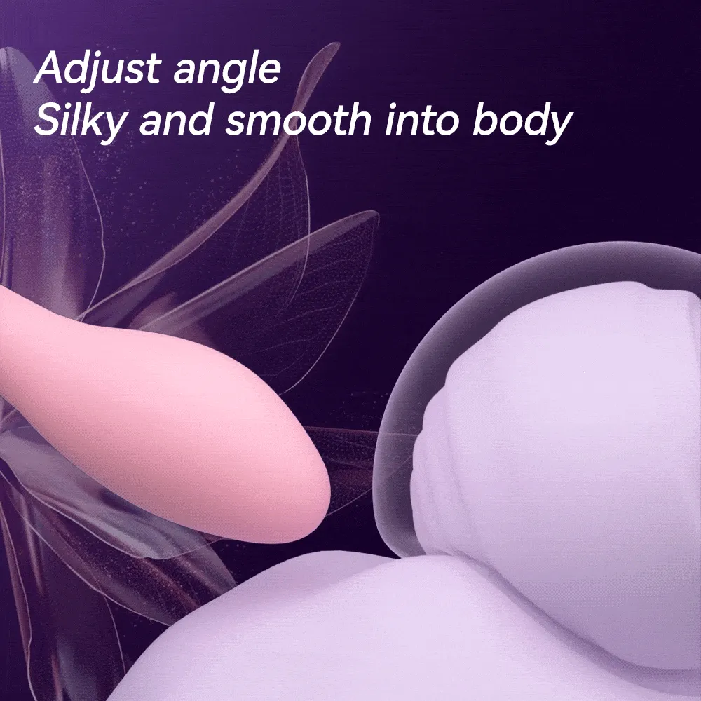 Finger Anal Dildo G Spot Vibrator Tongue Clit Stimulator - Handheld LED Panel Silicone Sex Toy for Women