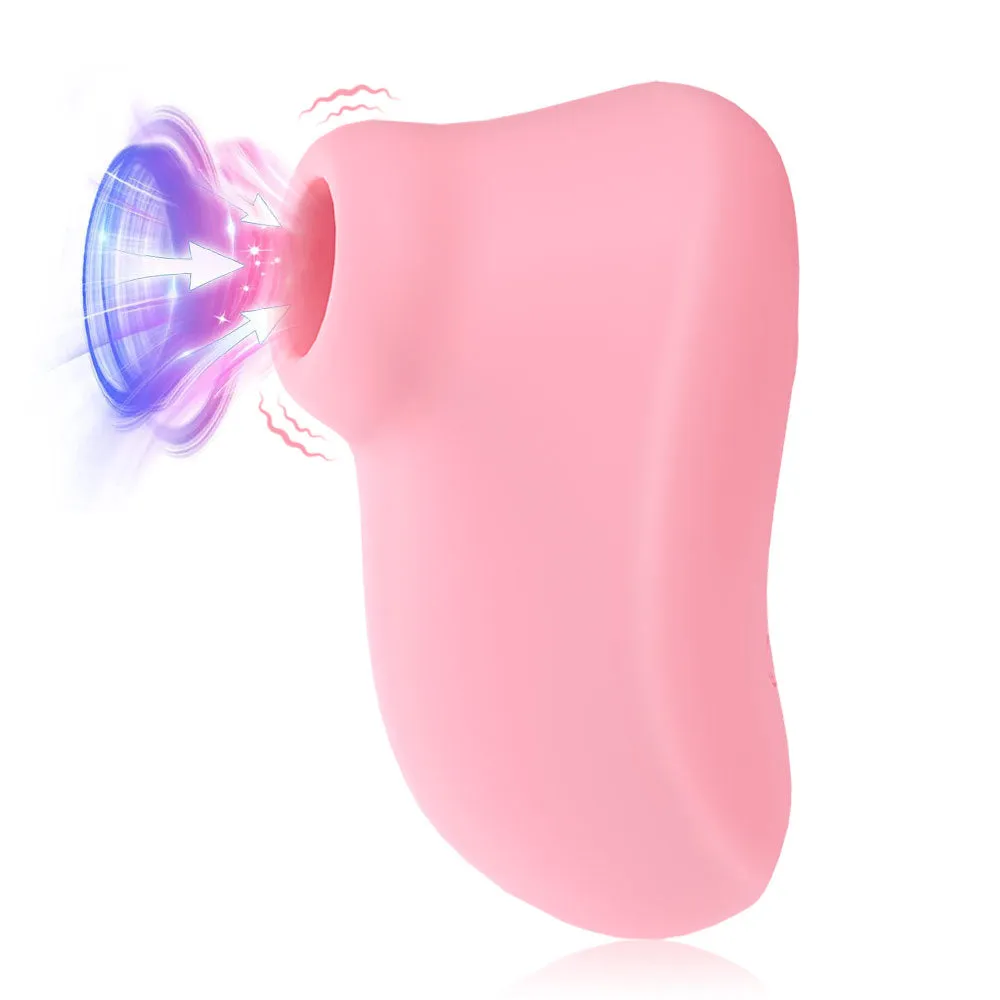 Finger Oral Sex Clit Sucking Vibrator - Pink Kawaii Whisper Quiet Female Sex Toys