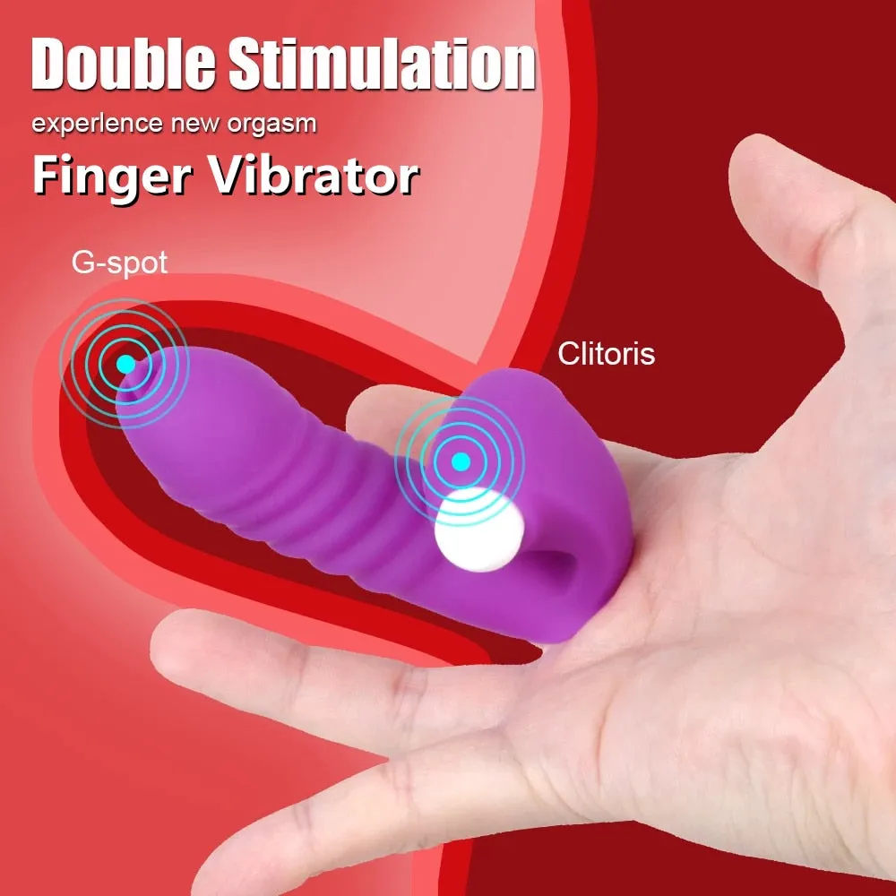 FingerFizz - Finger Vibrator for Women G Spot Clitoris Stimulation