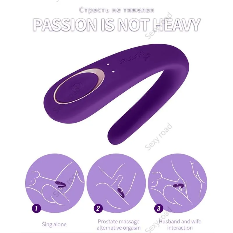 GER Satisfyer Partner Couples Vibrators G Spot Silicone Vibration Dildo Shock