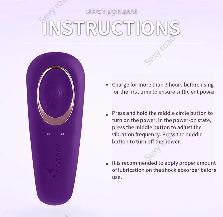 GER Satisfyer Partner Couples Vibrators G Spot Silicone Vibration Dildo Shock