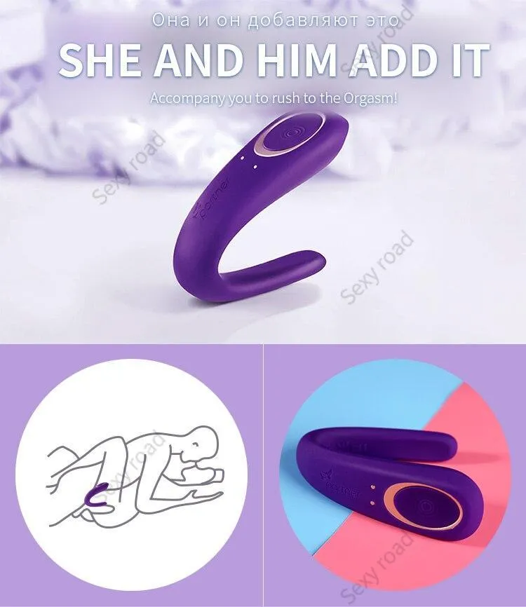 GER Satisfyer Partner Couples Vibrators G Spot Silicone Vibration Dildo Shock