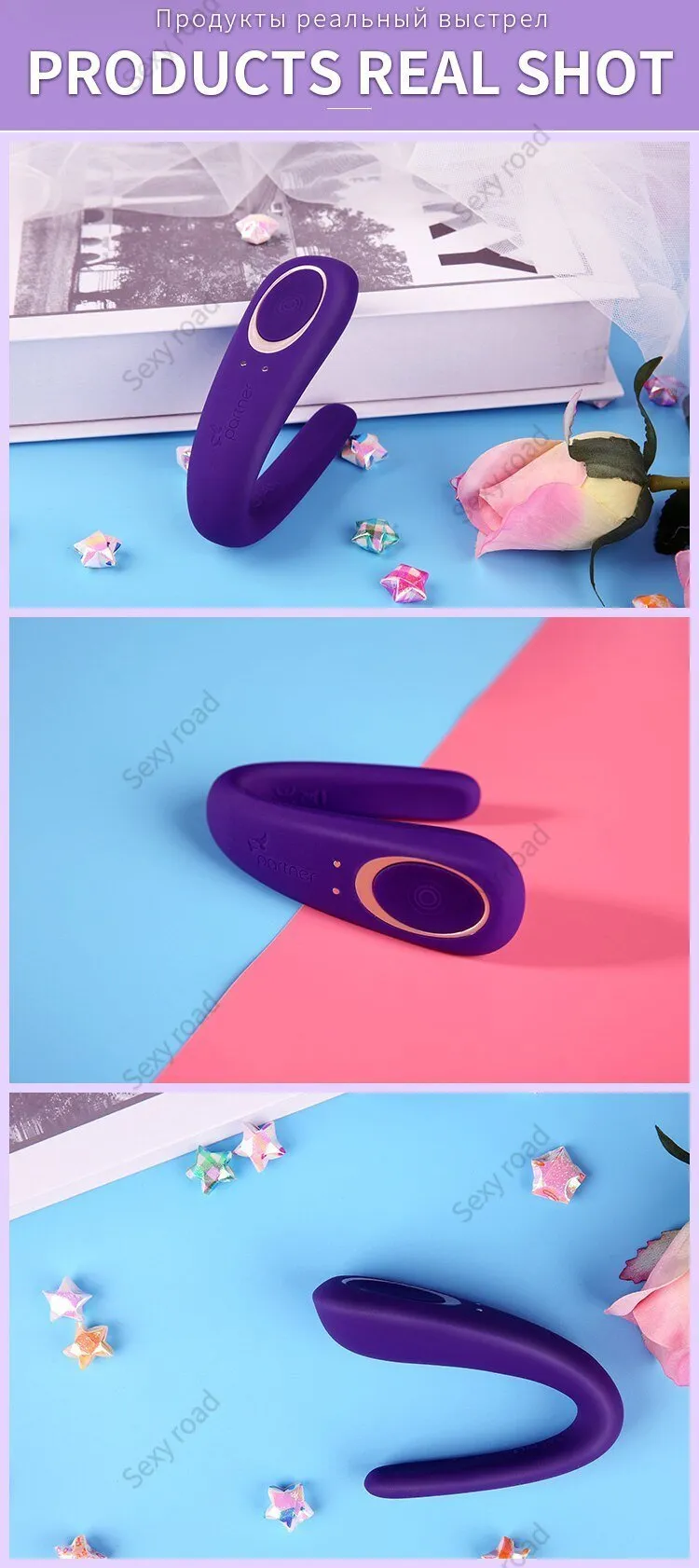 GER Satisfyer Partner Couples Vibrators G Spot Silicone Vibration Dildo Shock