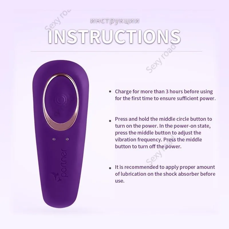 GER Satisfyer Partner Couples Vibrators G Spot Silicone Vibration Dildo Shock