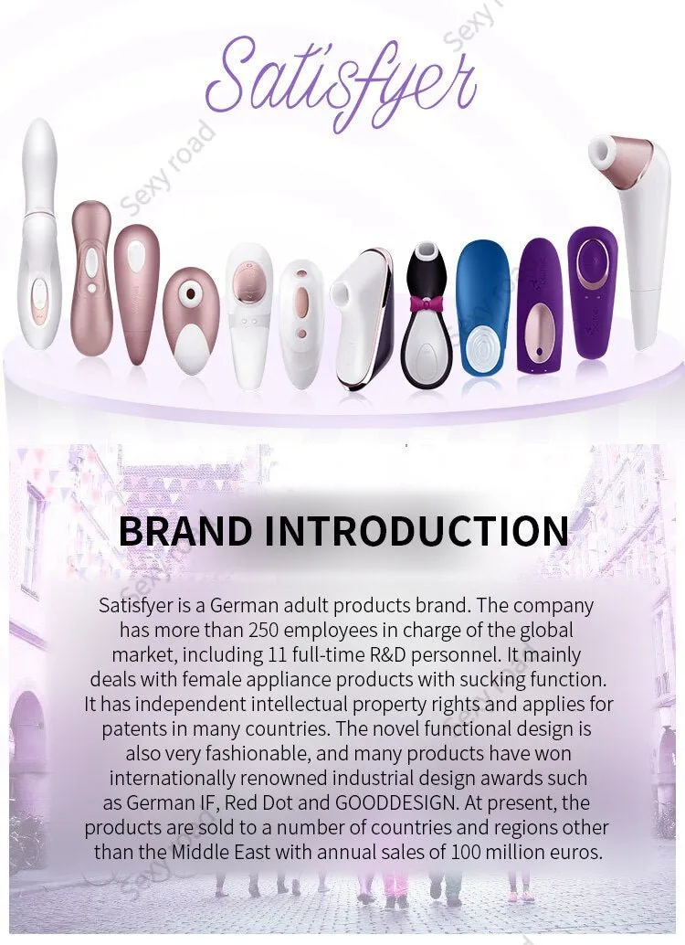 GER Satisfyer Partner Couples Vibrators G Spot Silicone Vibration Dildo Shock