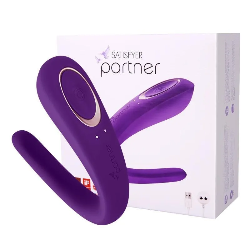 GER Satisfyer Partner Couples Vibrators G Spot Silicone Vibration Dildo Shock