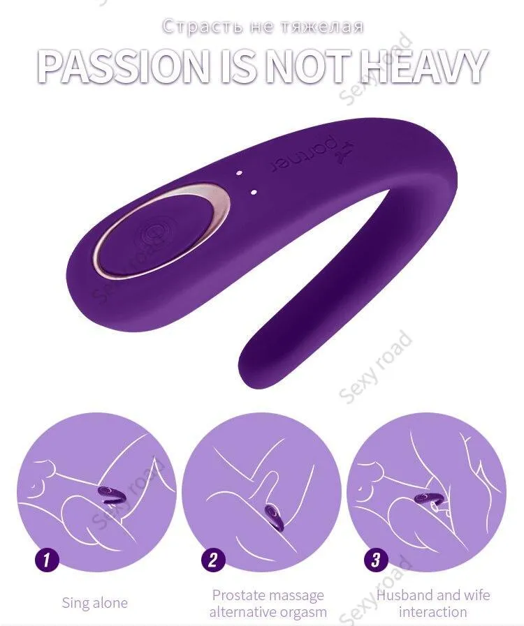 GER Satisfyer Partner Couples Vibrators G Spot Silicone Vibration Dildo Shock