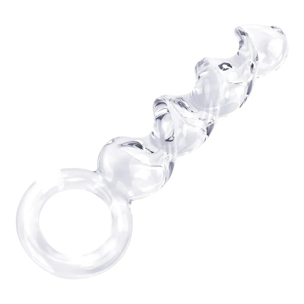 Glass Dildo Butt Plug - Pyrex Crystal G-spot Anal Sex Toys for Women Men