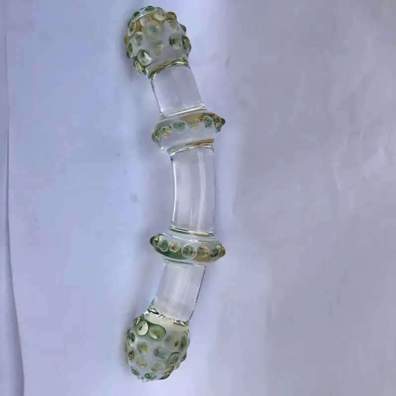 Glass Transparent Crystal Anal Plug Masturbator Anal Dilator Sex Toy