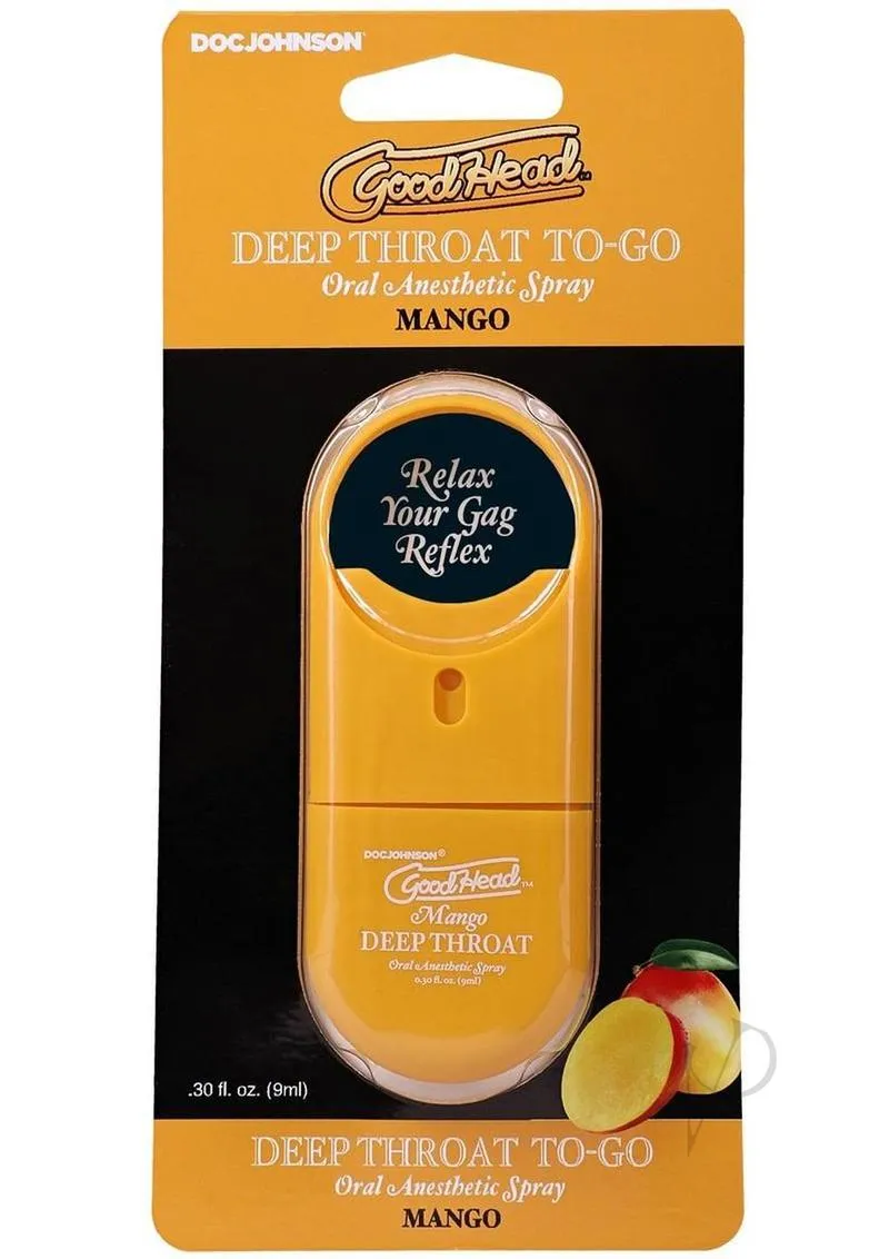 Goodhead Deep Throat Spray To Go Mango