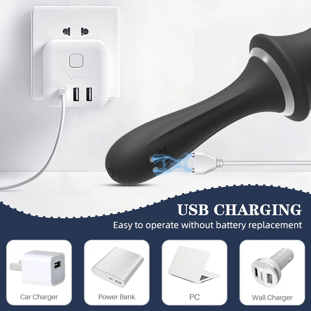 Handheld Prostate Massager - Floating Wolf Point Anal Plug Sex Toys for Men Women
