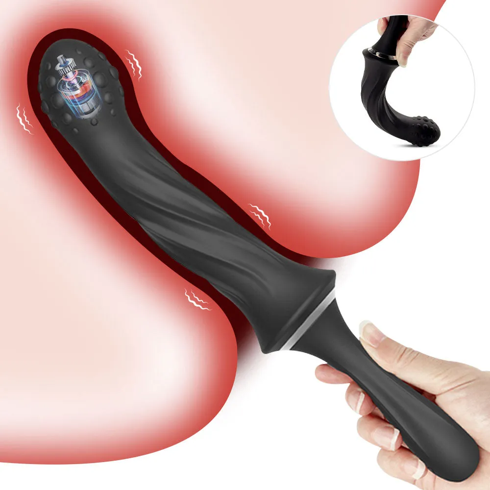 Handheld Prostate Massager - Floating Wolf Point Anal Plug Sex Toys for Men Women