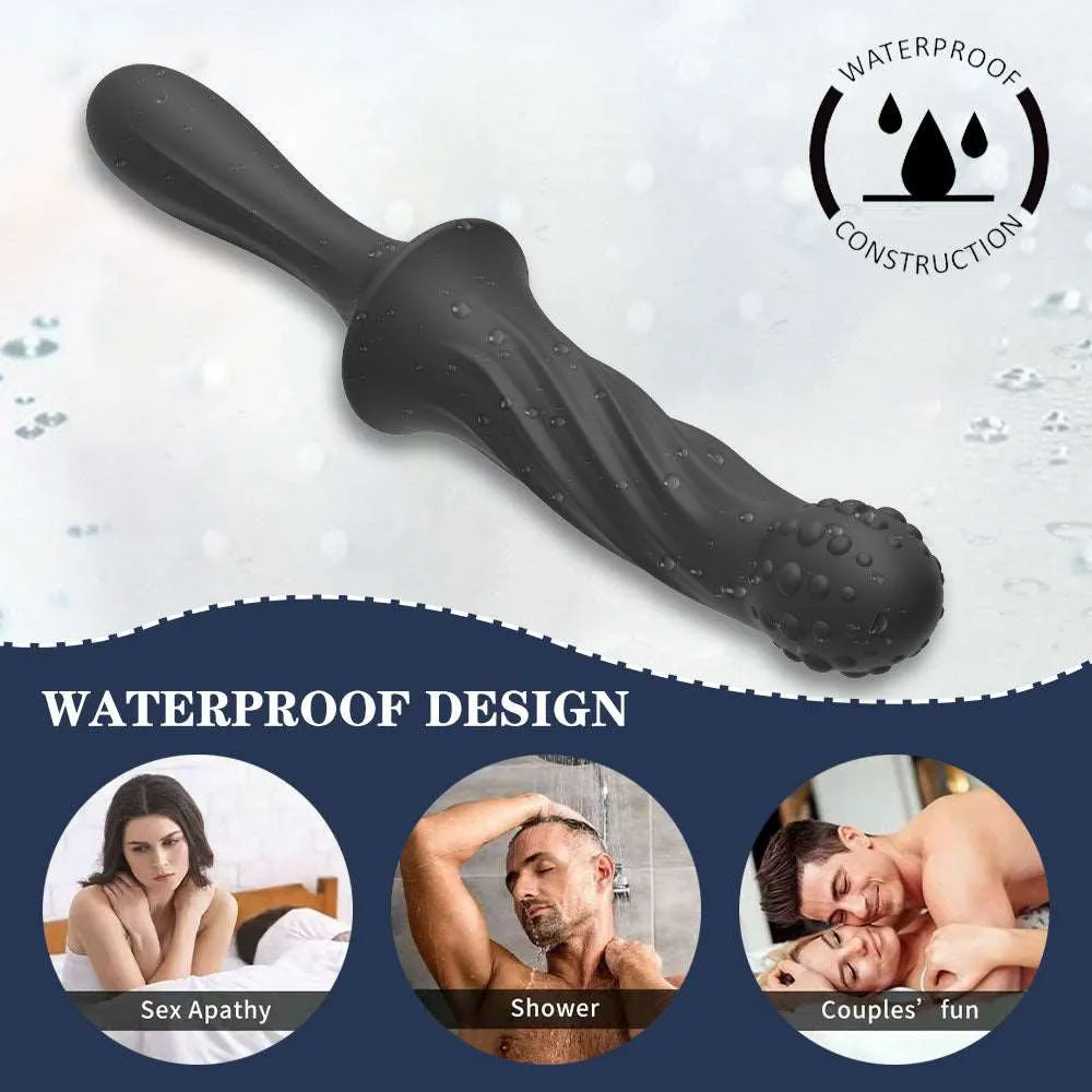 Handheld Prostate Massager - Floating Wolf Point Anal Plug Sex Toys for Men Women