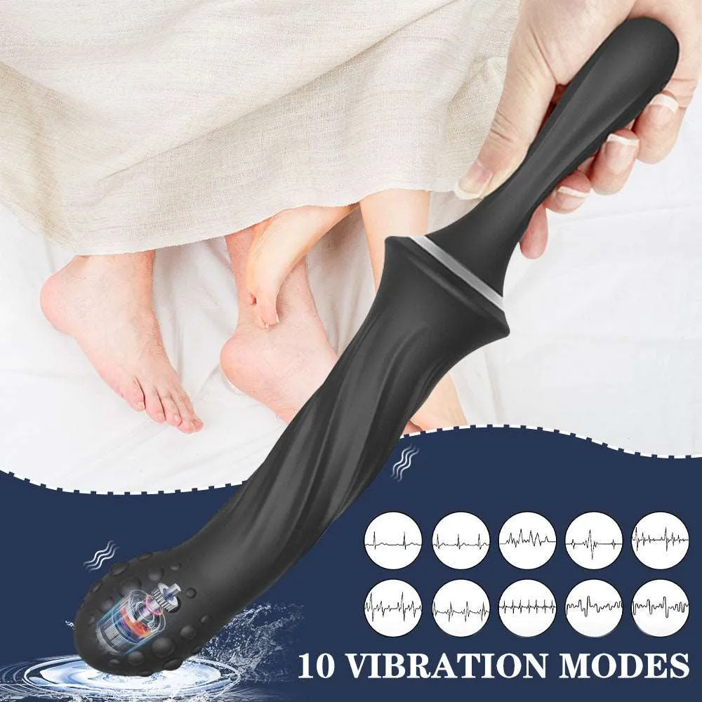 Handheld Prostate Massager - Floating Wolf Point Anal Plug Sex Toys for Men Women