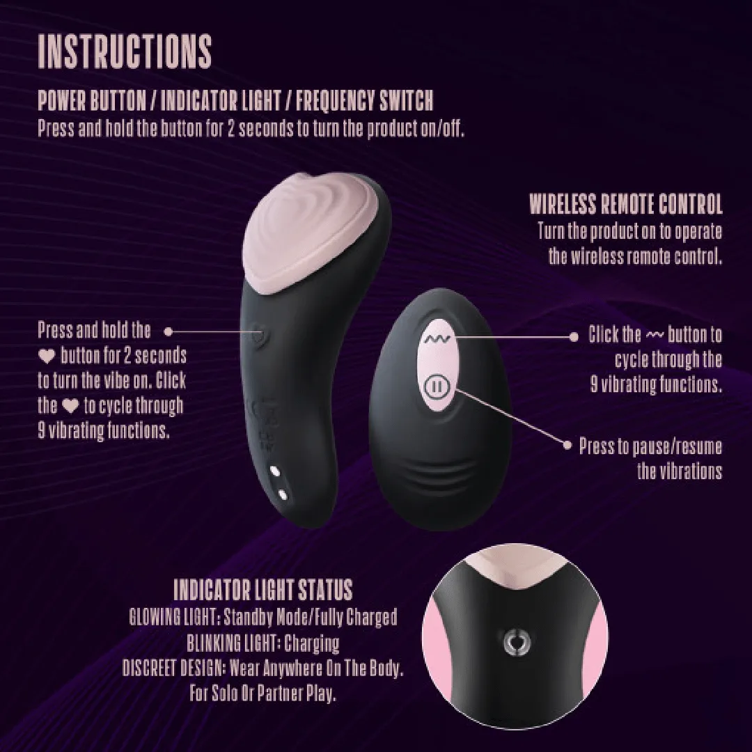 Heartbeat Panty Vibrator with Remote Control