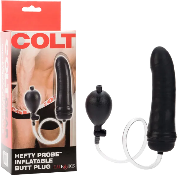 Hefty Probe Inflatable Butt Plug (Black)