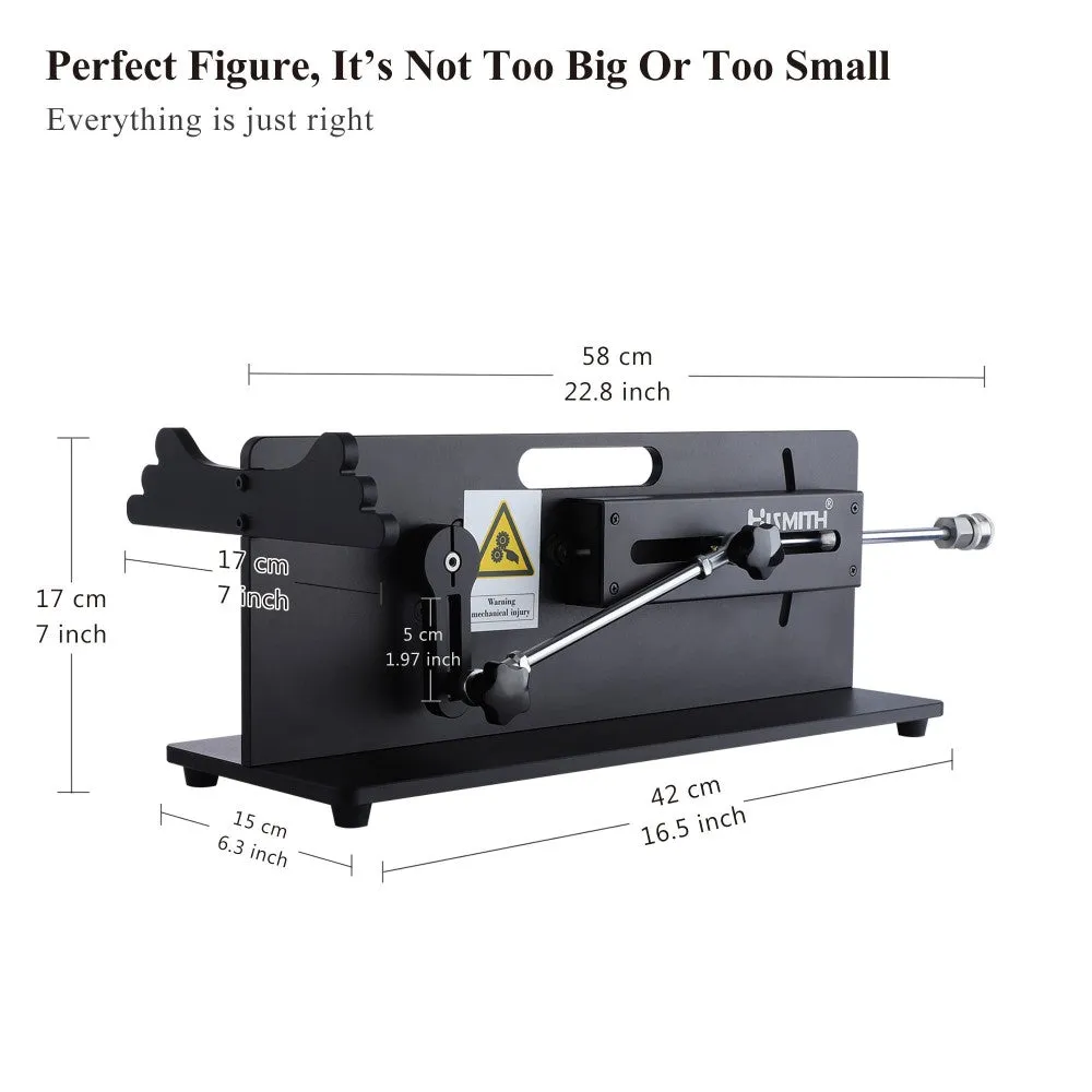 Hismith Table Top 2.0 Pro Sex Machine with APP/Remote/Wired Control. 100-Watt Motor. KlicLok System