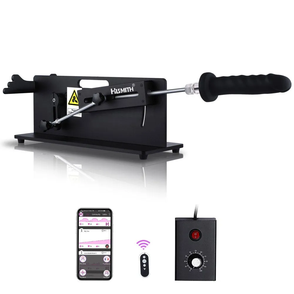 Hismith Table Top 2.0 Pro Sex Machine with APP/Remote/Wired Control. 100-Watt Motor. KlicLok System