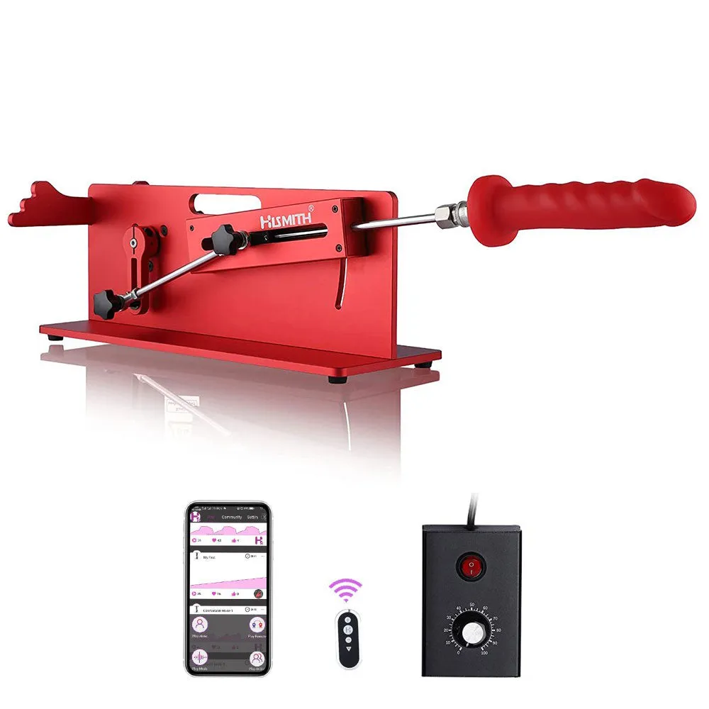 Hismith Table Top 2.0 Pro Sex Machine with APP/Remote/Wired Control. 100-Watt Motor. KlicLok System