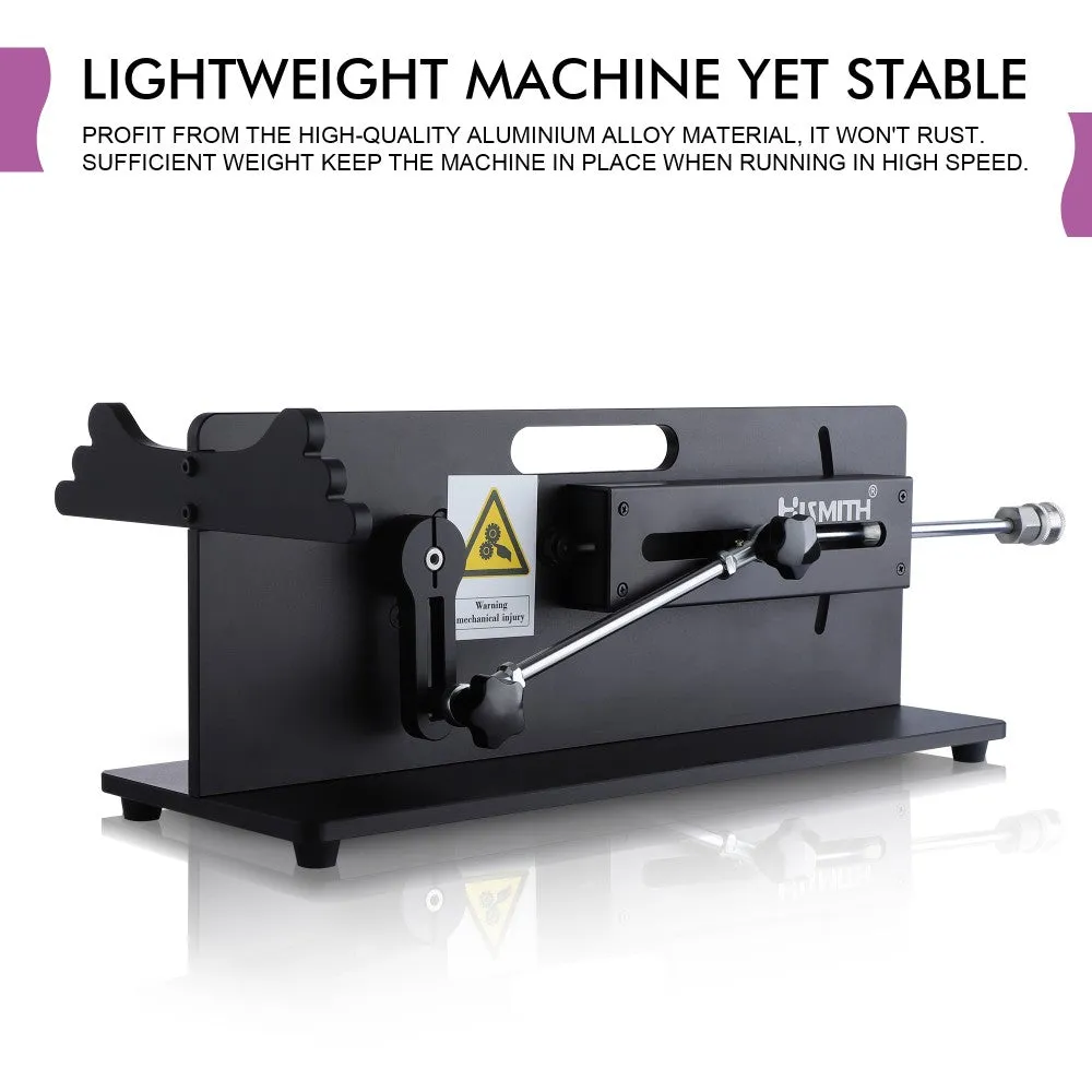 Hismith Table Top 2.0 Pro Sex Machine with APP/Remote/Wired Control. 100-Watt Motor. KlicLok System