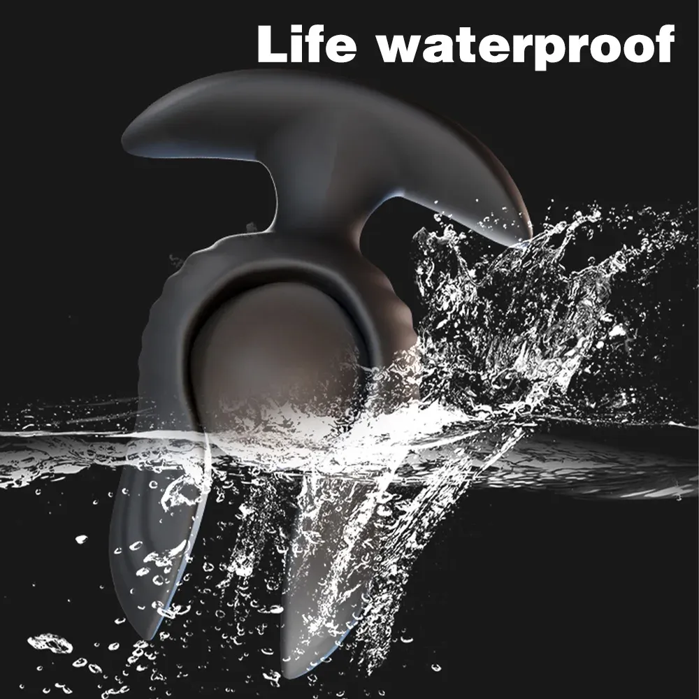 Inflatable Vibrating Anal Plug - Anal Ball Expander Estim Prostate Massager - Domlust