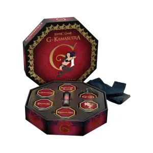 Joc erotic G-KAMASUTRA. cu provocări senzuale pentru cupluri. în engleză și franceză. legătură pentru ochi inclusă