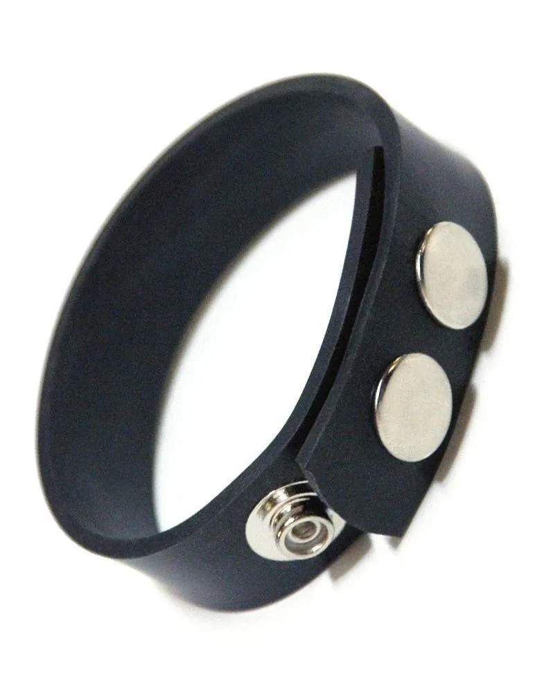 KinkLab 3 Snap Cock Ring- Rubber