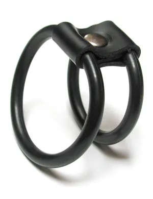 KinkLab Double-O Cock Ring. Rubber