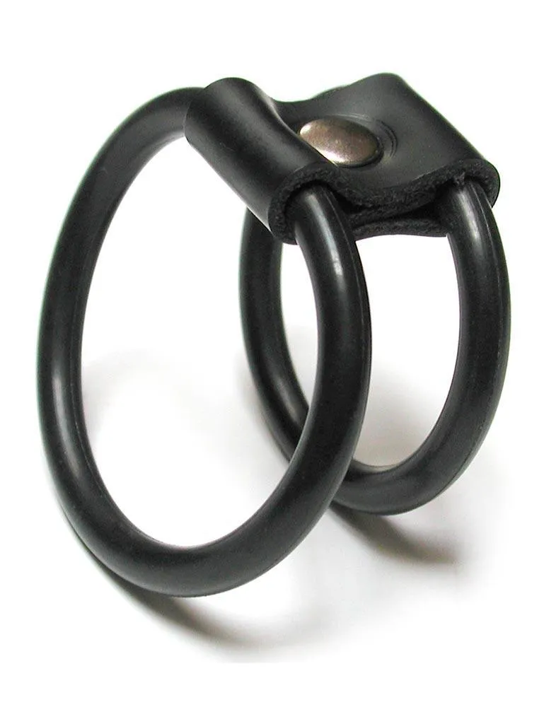KinkLab Double-O Cock Ring. Rubber