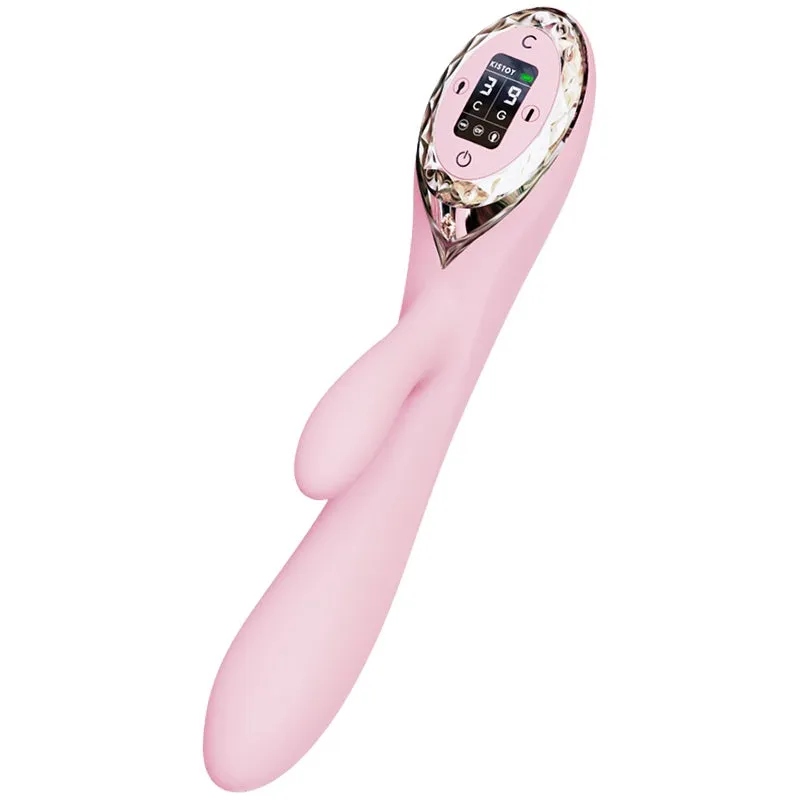 KISTOY A-King Air Inflatable Rabbit Vibrating Dildo