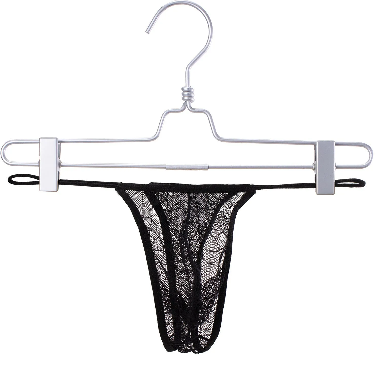 Lace Spider Web Jacquard Thong Sexy Thin Belt High Elastic T-shirt B636
