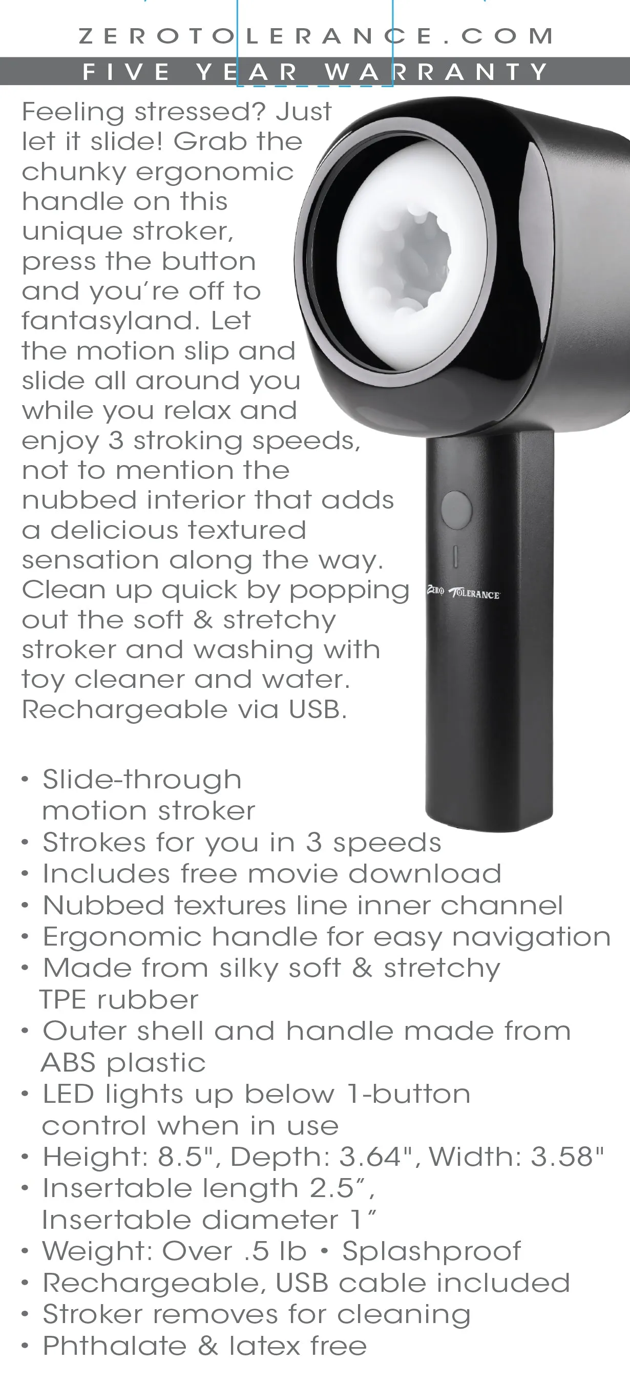 Let It Slide - Slide Through Motion Stroker