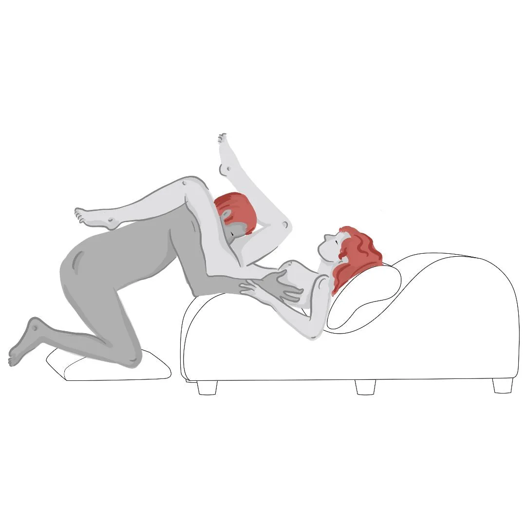 Liberator 'Esse Lounger II' Luxurious Sex Lounge w/ Wood Feet