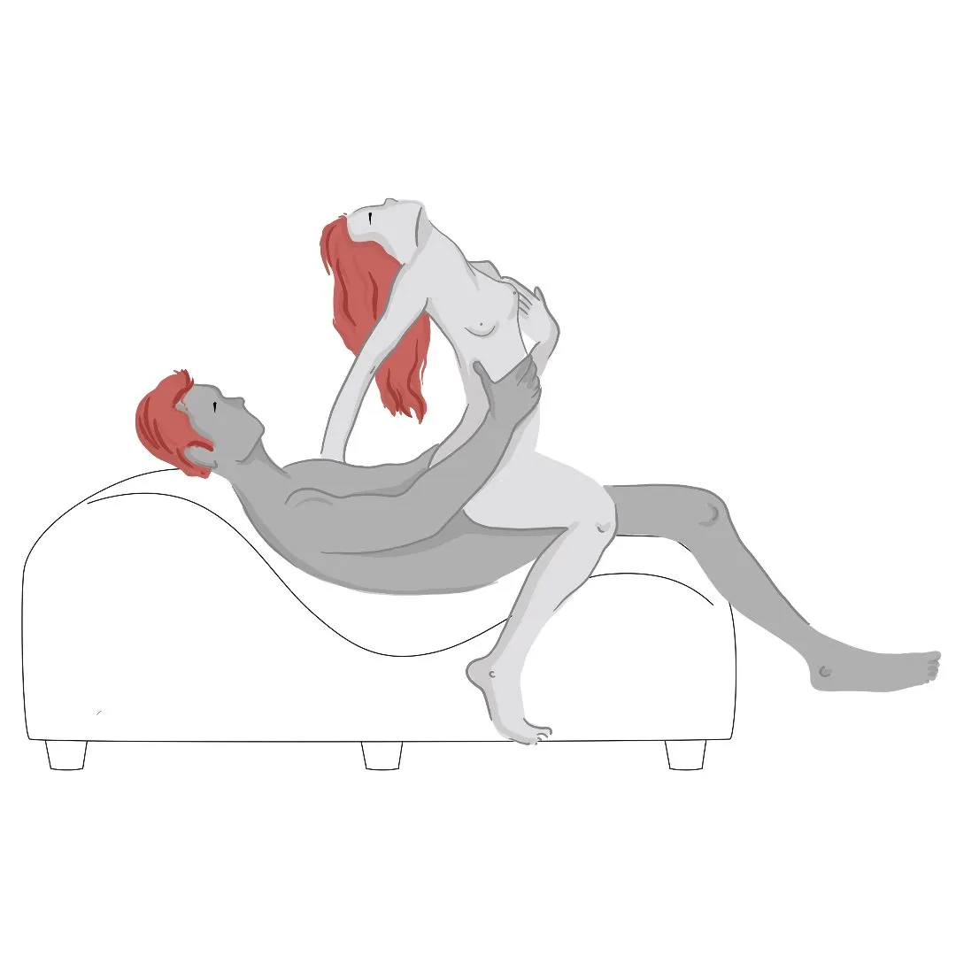 Liberator 'Esse Lounger II' Luxurious Sex Lounge w/ Wood Feet