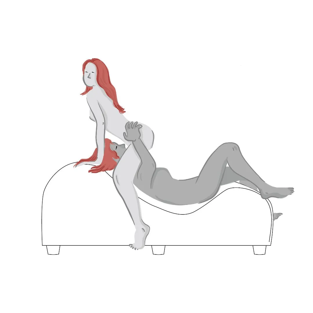 Liberator 'Esse Lounger II' Luxurious Sex Lounge w/ Wood Feet