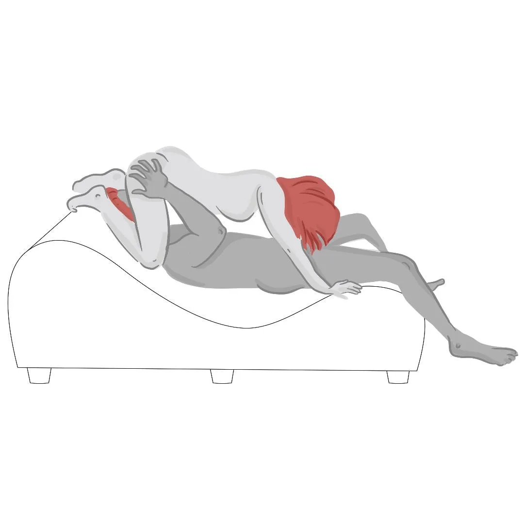 Liberator 'Esse Lounger II' Luxurious Sex Lounge w/ Wood Feet